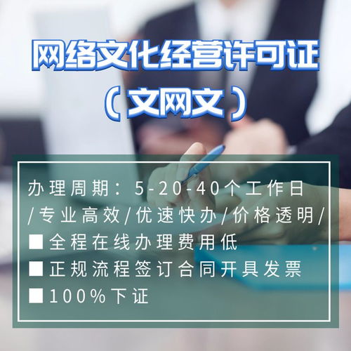网络文化经营许可证办理全攻略 从申请条件到详细流程